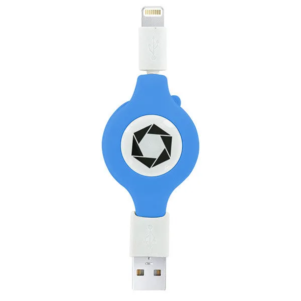 Retractable Lightning USB Cable by Celltronix