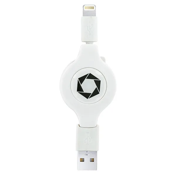 Retractable Lightning USB Cable by Celltronix