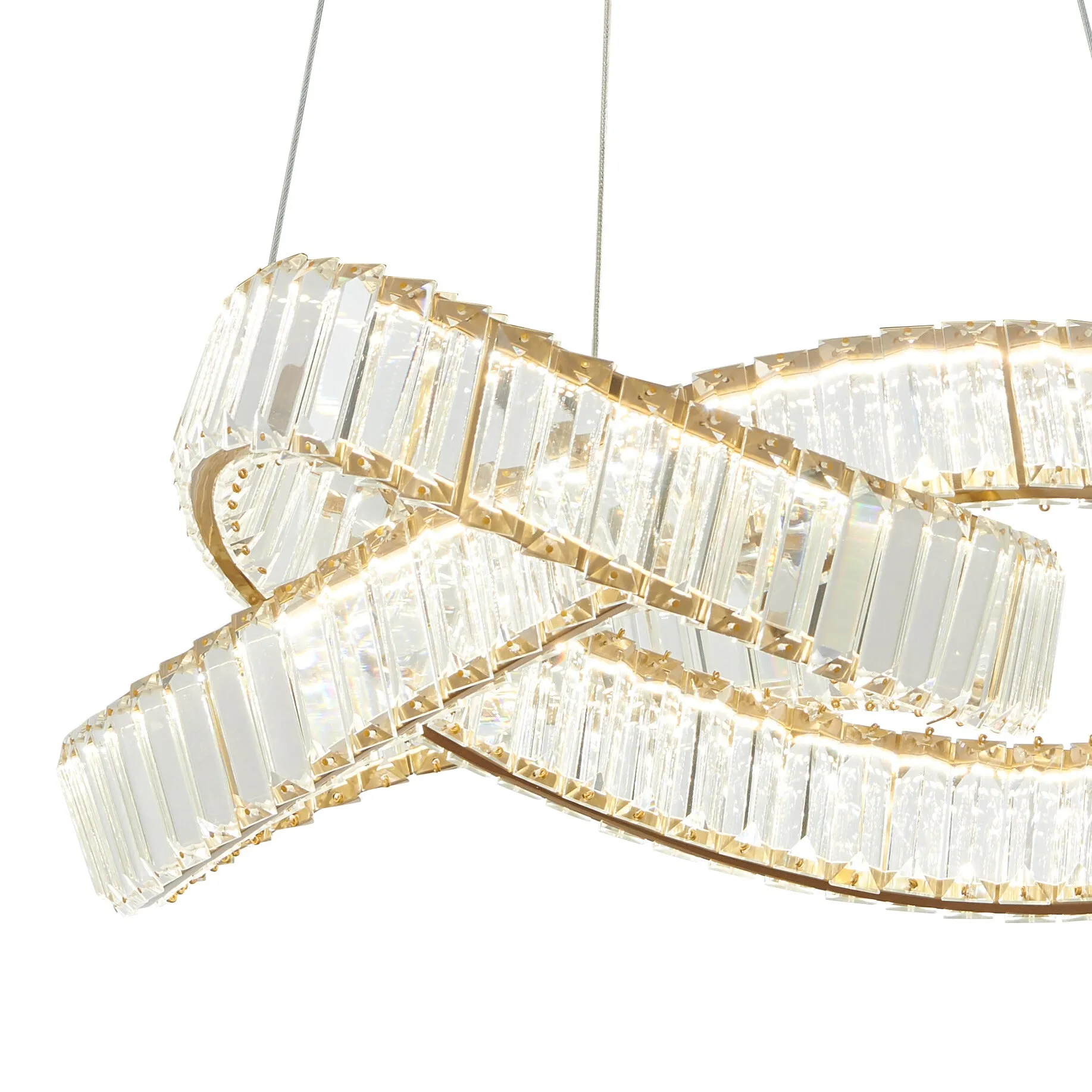 Richmond Brushed Gold Chandelier