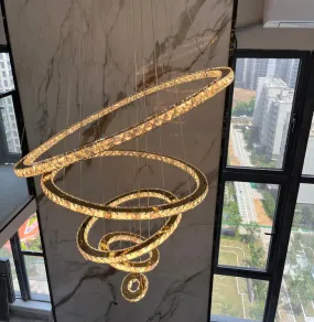 Rylight 2/3/4/5/6/7-Rings Crystal Chandelier
