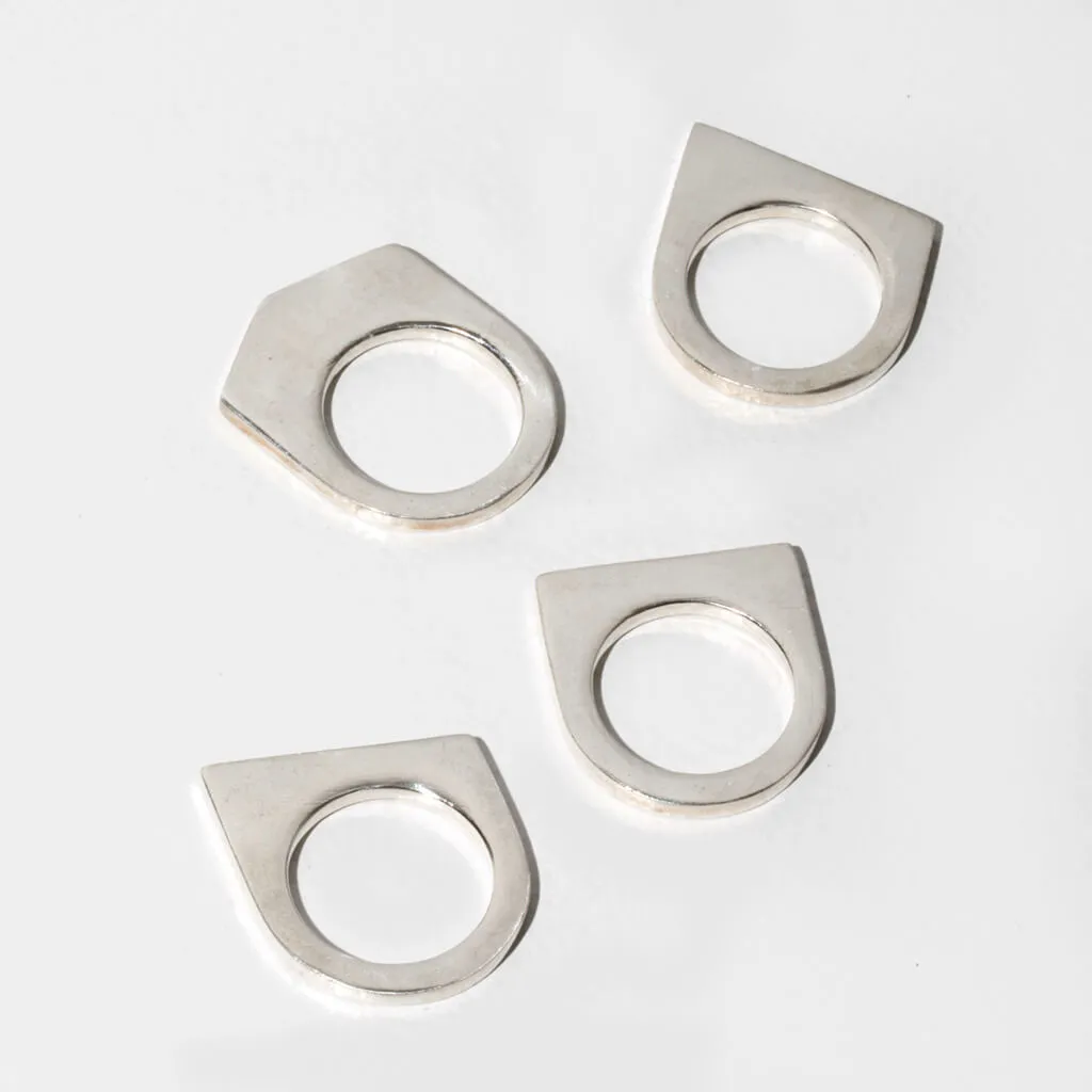 SALE - Range Ring Set of 4 - Sterling Silver