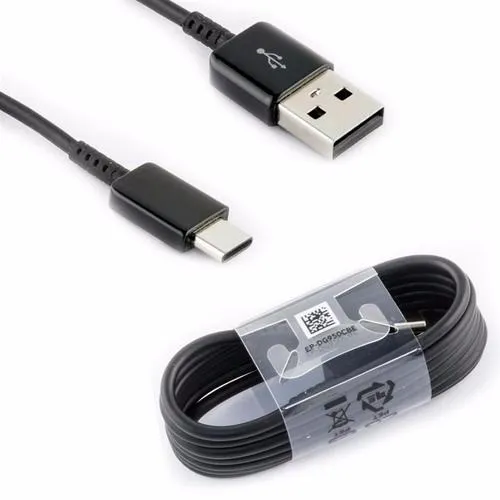 Samsung Galaxy A02s Support 15W Adaptive Fast Charge Type-C Cable Black