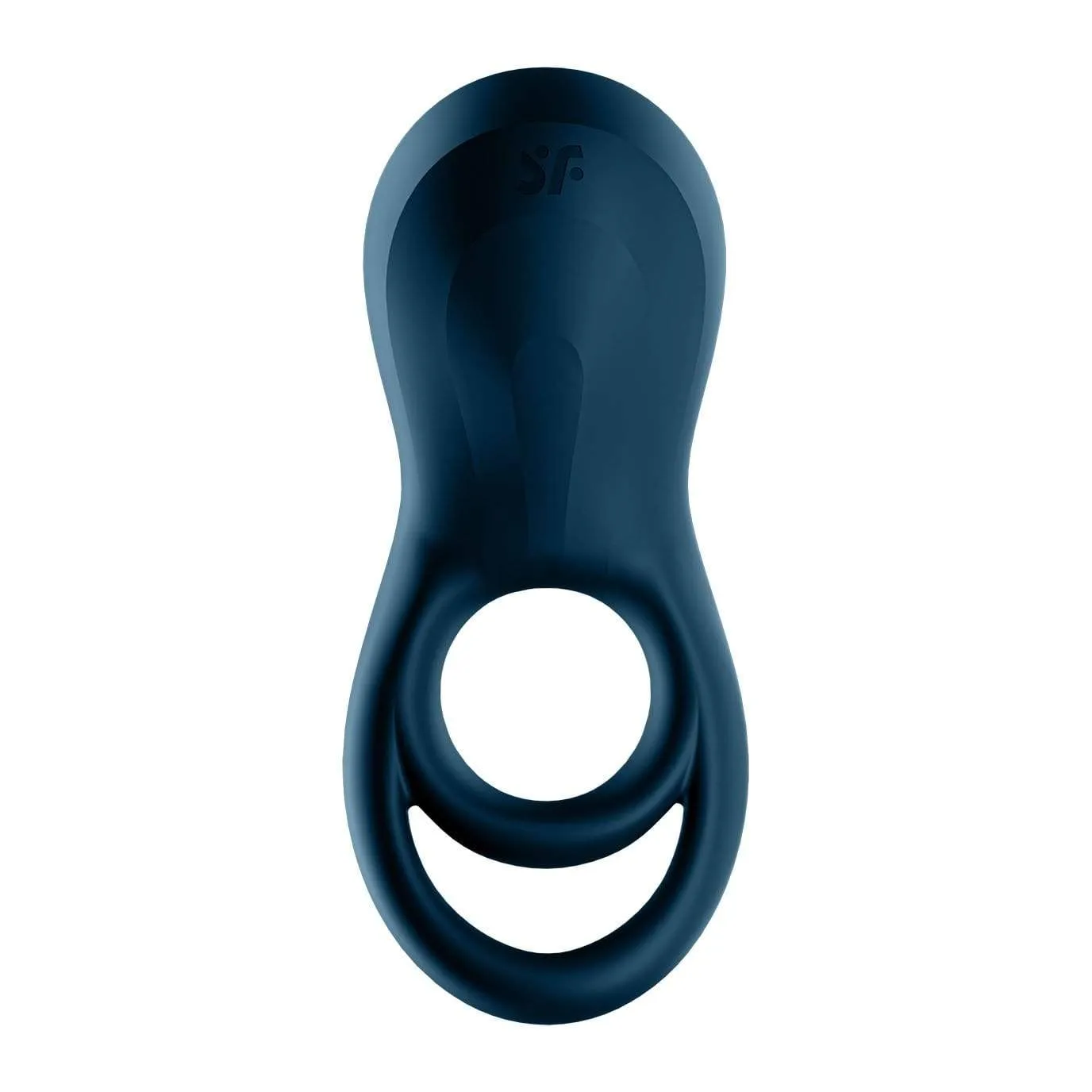 Satisfyer - Epic Duo Bluetooth App-Controlled Silicone Vibrating Cock Ring (Navy)