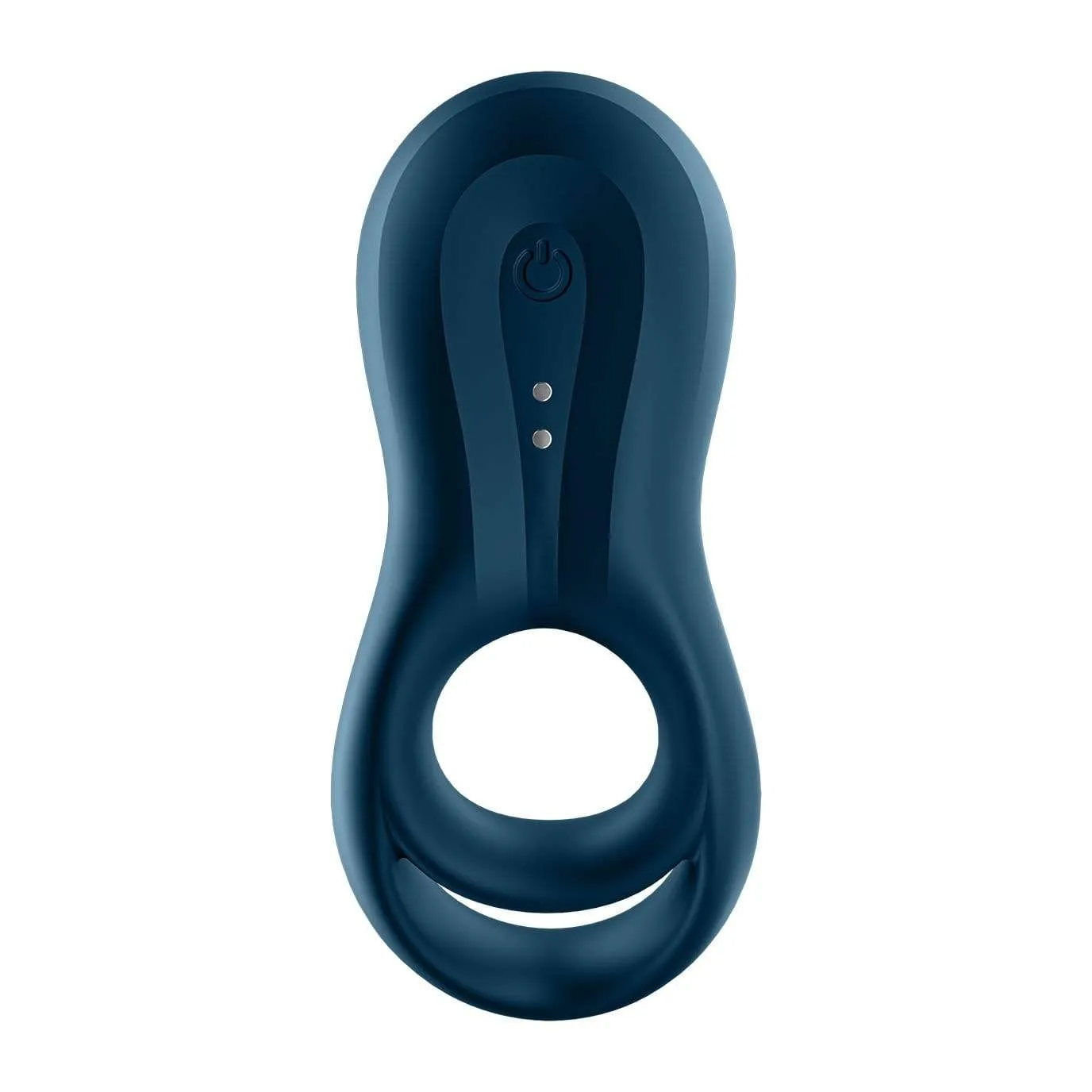 Satisfyer - Epic Duo Bluetooth App-Controlled Silicone Vibrating Cock Ring (Navy)