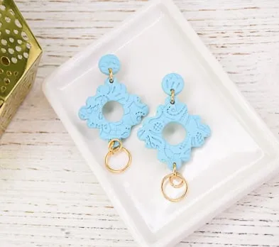 Sculpey Premo™   Sculpey Souffle™ Textured Earrings