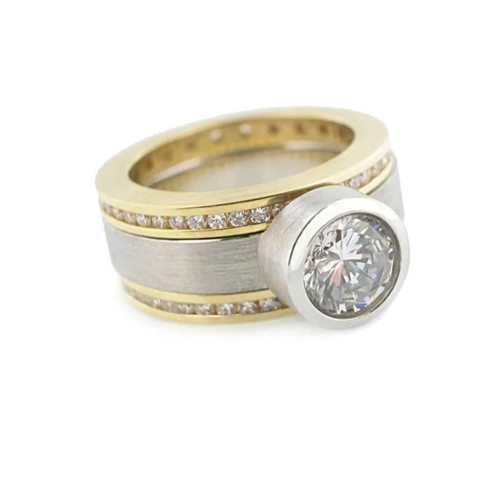 Series 15 | Celebration Ring Set, Plat., 18k   Diamond, Mounting