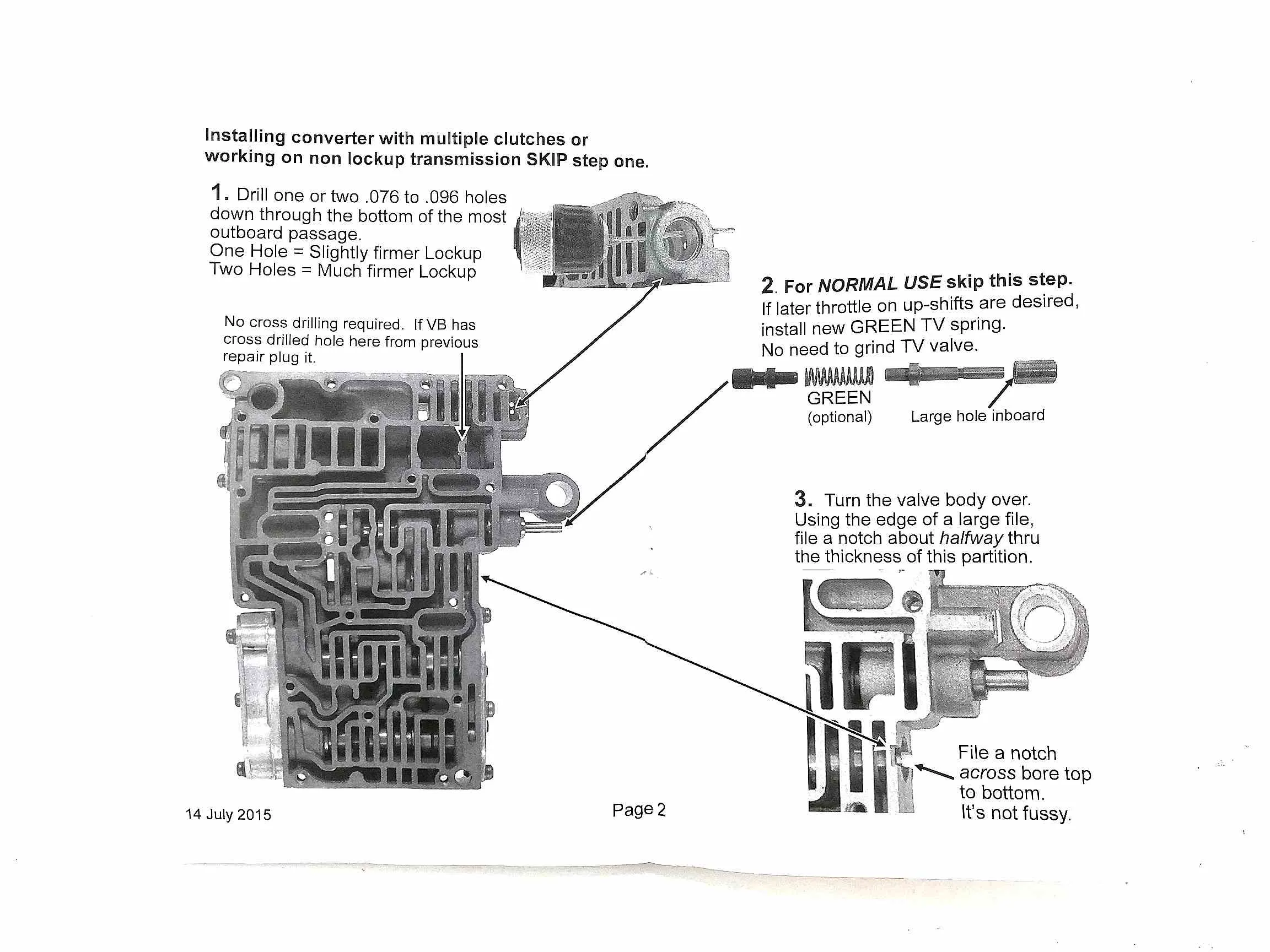 Shift Kit Transgo Gas and Diesel A500 A518 A618