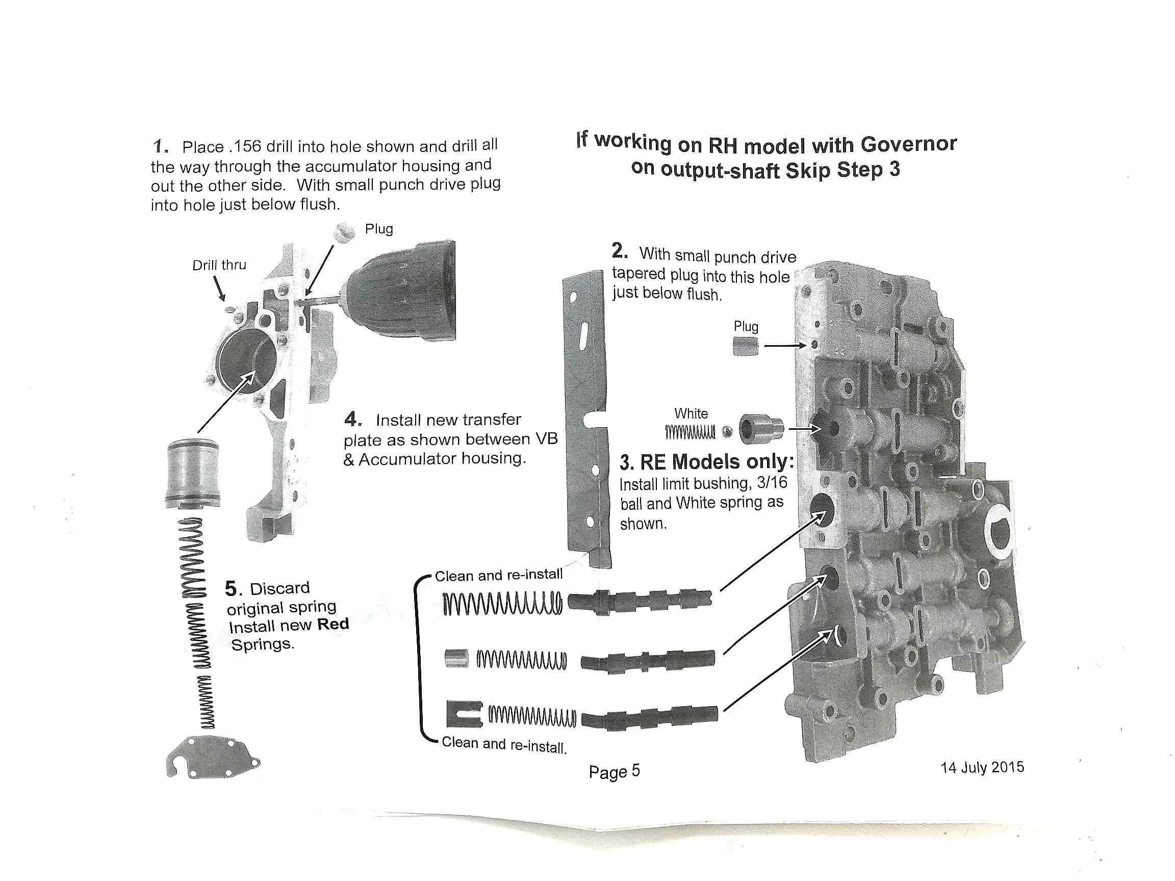 Shift Kit Transgo Gas and Diesel A500 A518 A618