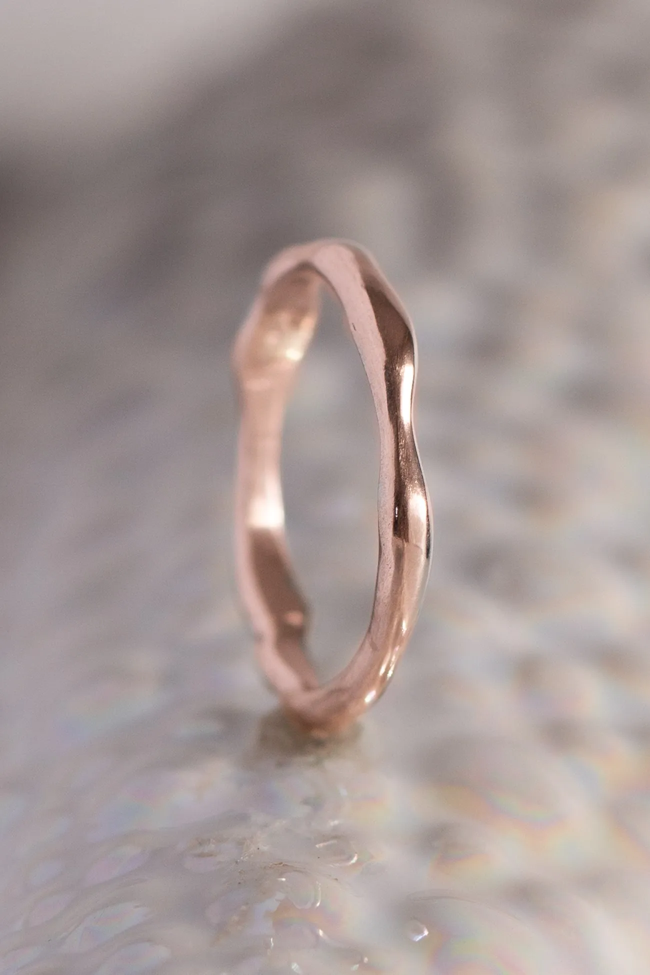 Signature Bands ~ Melt Medium Gold Ring