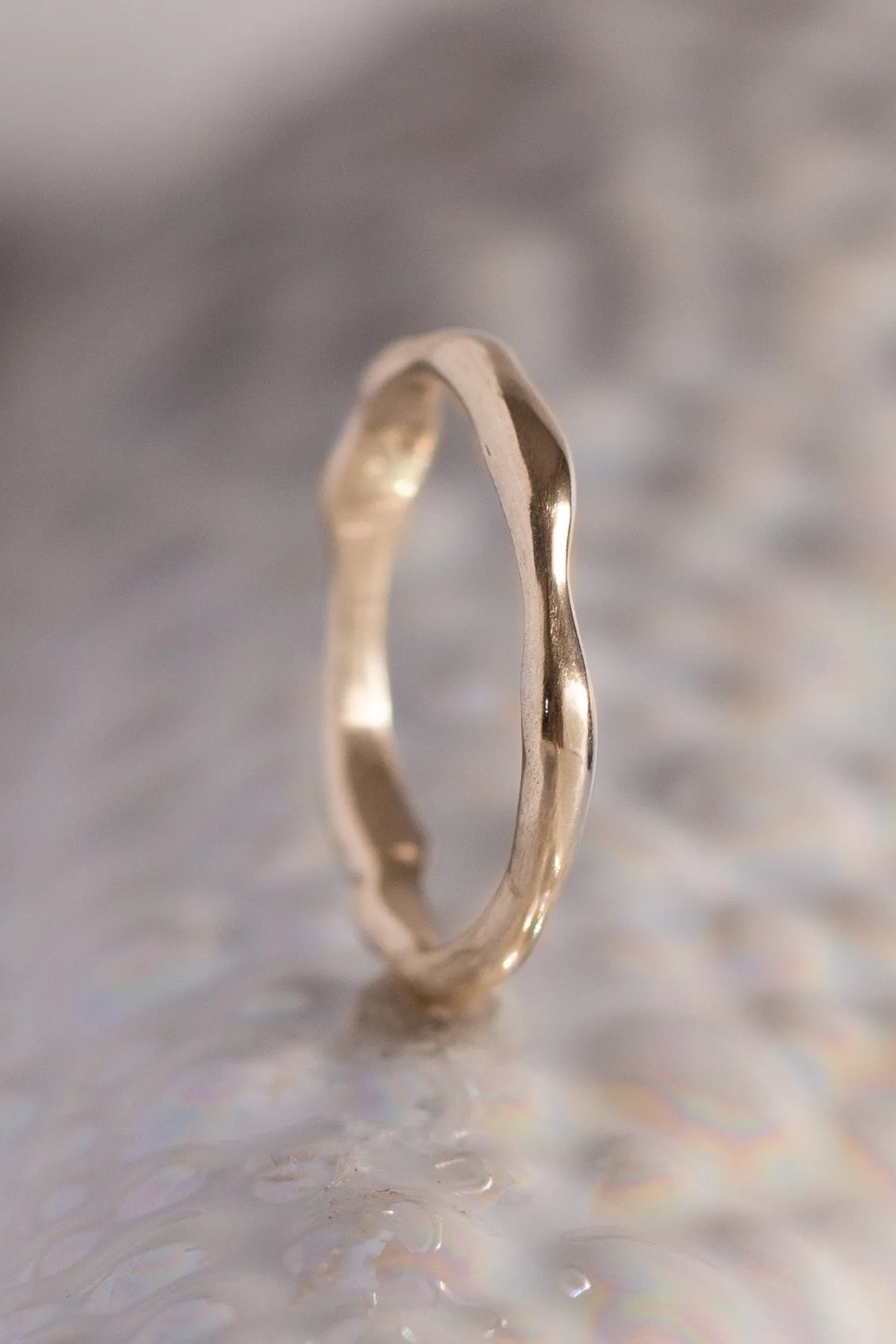 Signature Bands ~ Melt Medium Gold Ring