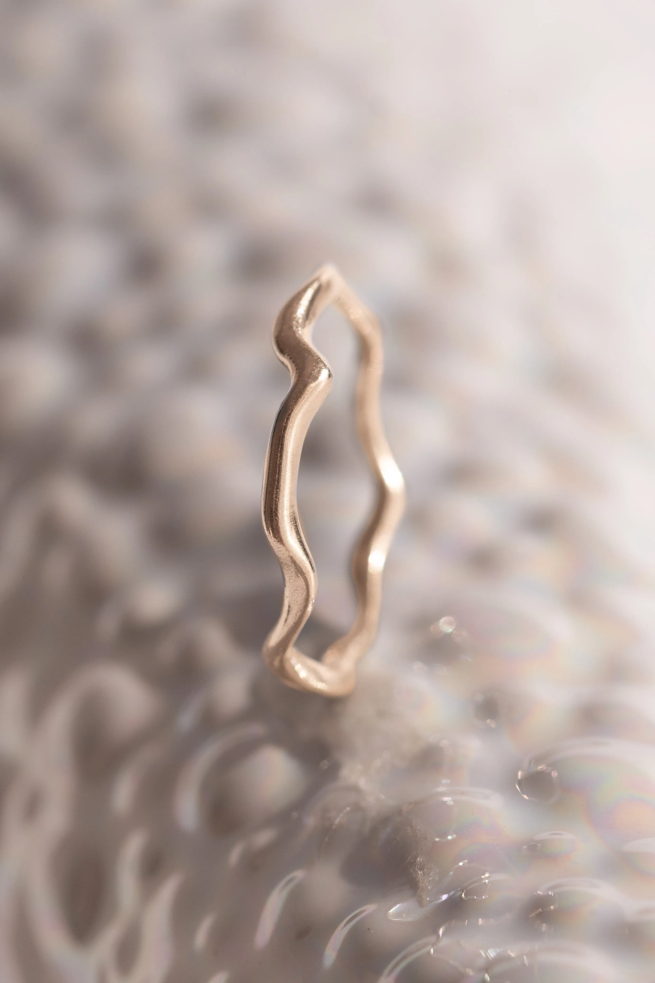 Signature Bands ~ Melt Small Gold Ring