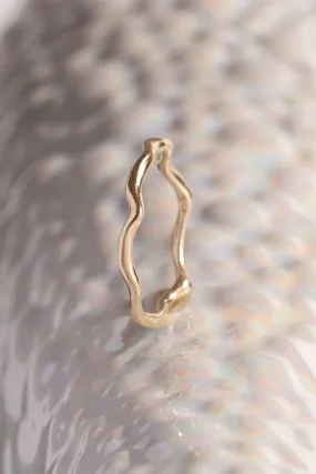 Signature Bands ~ Melt Small Gold Ring