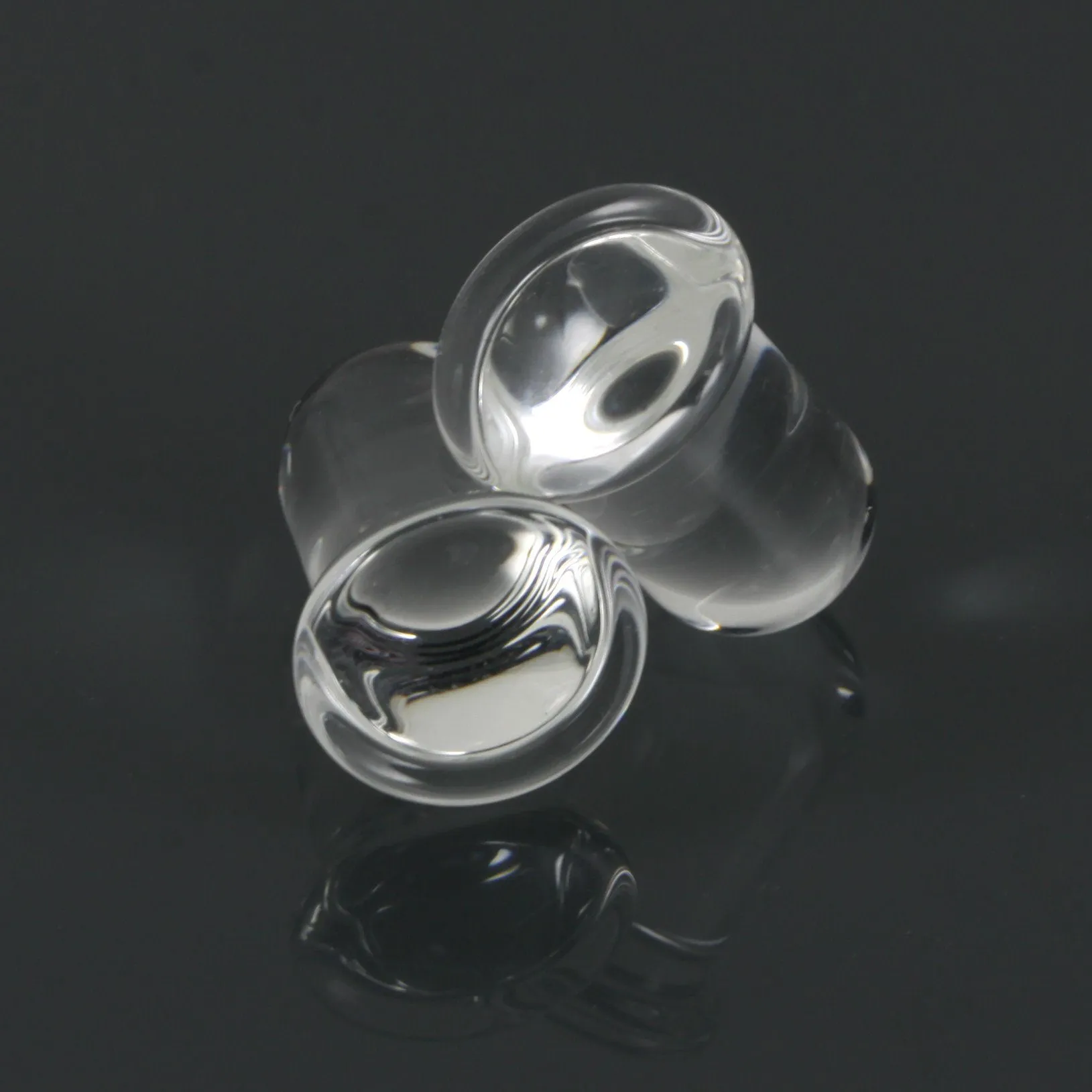 Single Flare Glass Plugs - Clear | 1 Piece