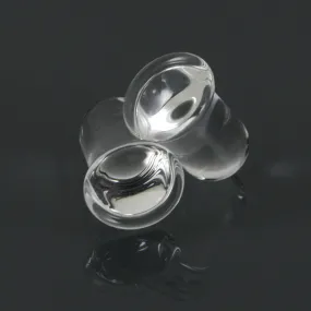 Single Flare Glass Plugs - Clear | 1 Piece