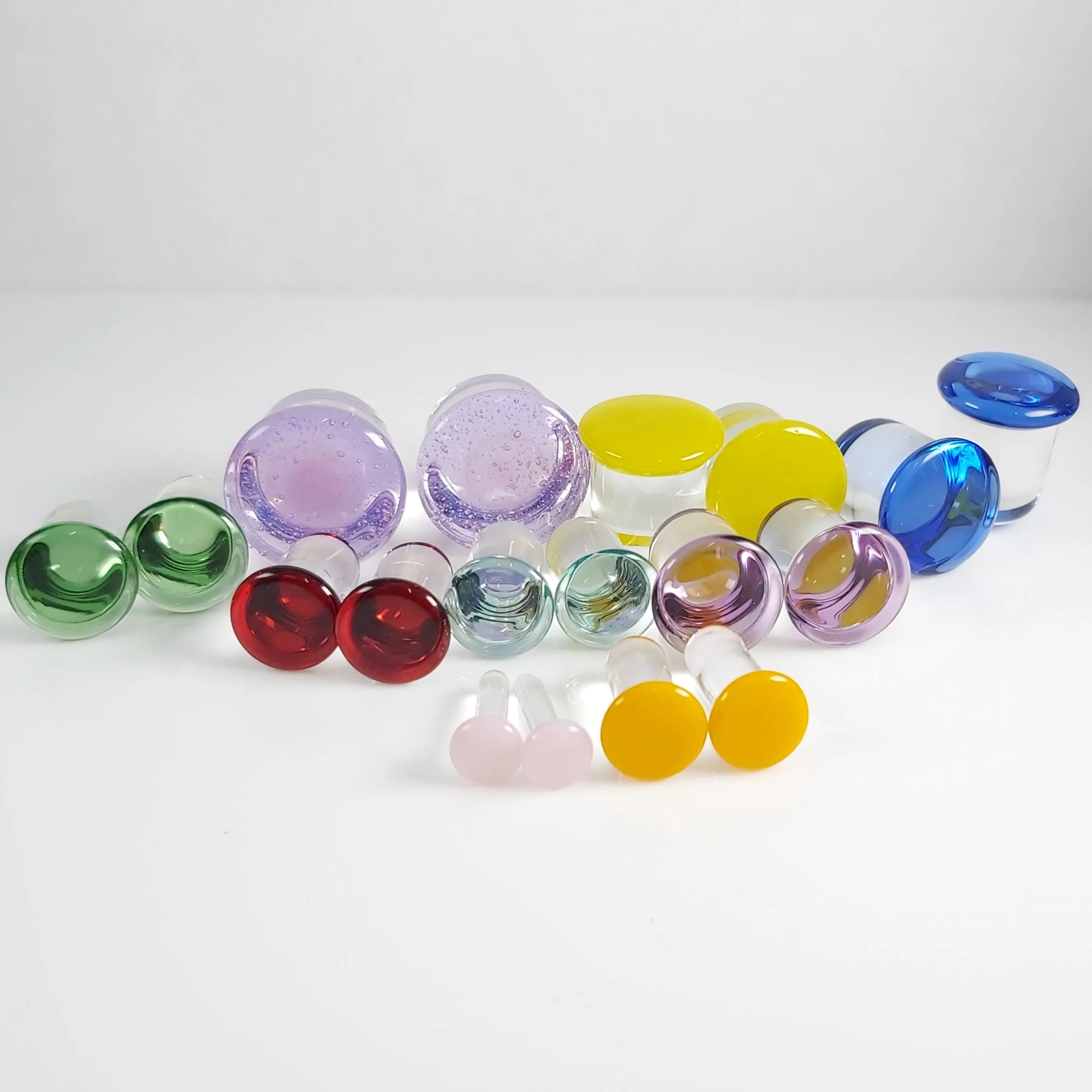 Single Flare Glass Plugs - Lucky Dip | Pair