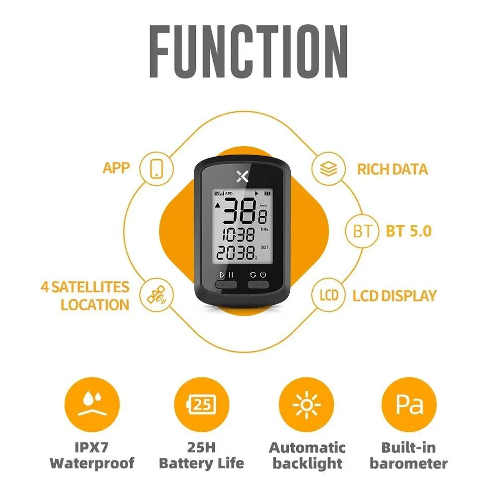 Smart GPS Cycling Computer Wireless Bike Computer