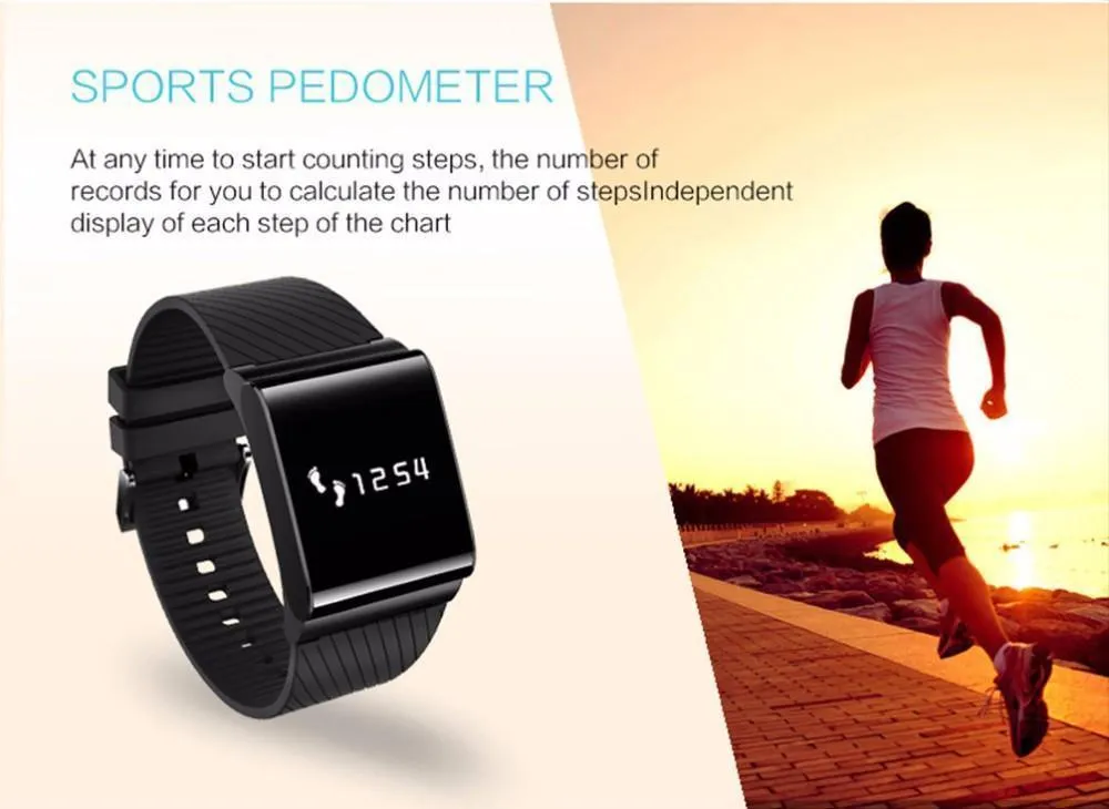 Smart Wristband Plus Blood Pressure Blood Oxygen Monitor Fitness Bracelet Heart Rate Monitor Bluetooth Smart Bracelet