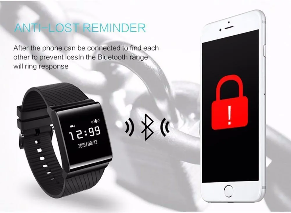 Smart Wristband Plus Blood Pressure Blood Oxygen Monitor Fitness Bracelet Heart Rate Monitor Bluetooth Smart Bracelet