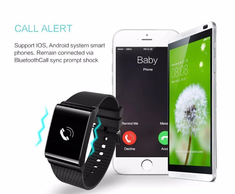 Smart Wristband Plus Blood Pressure Blood Oxygen Monitor Fitness Bracelet Heart Rate Monitor Bluetooth Smart Bracelet