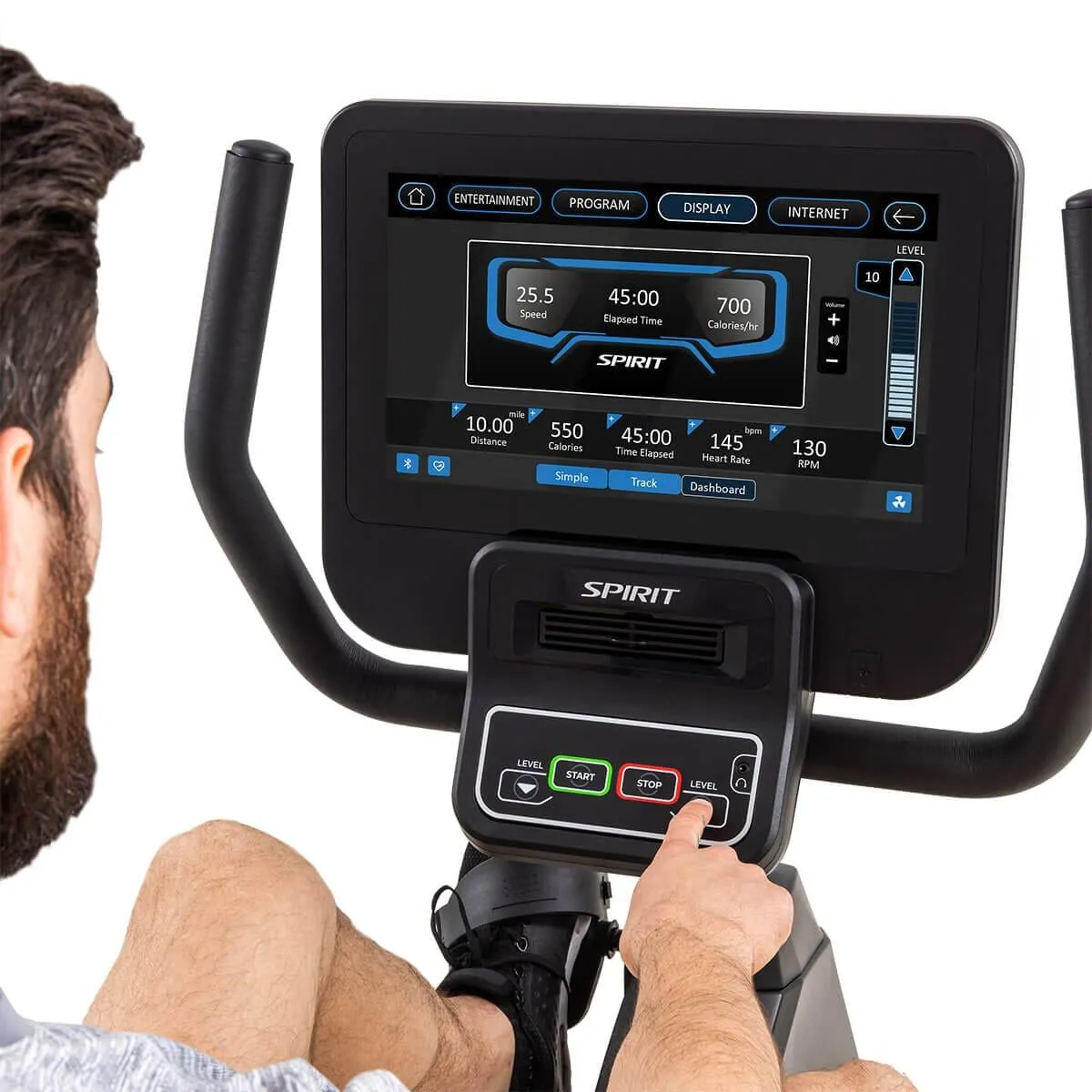 Spirit Fitness CR800ENT Recumbent Bike