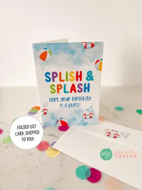 Splish Splash birthday Card