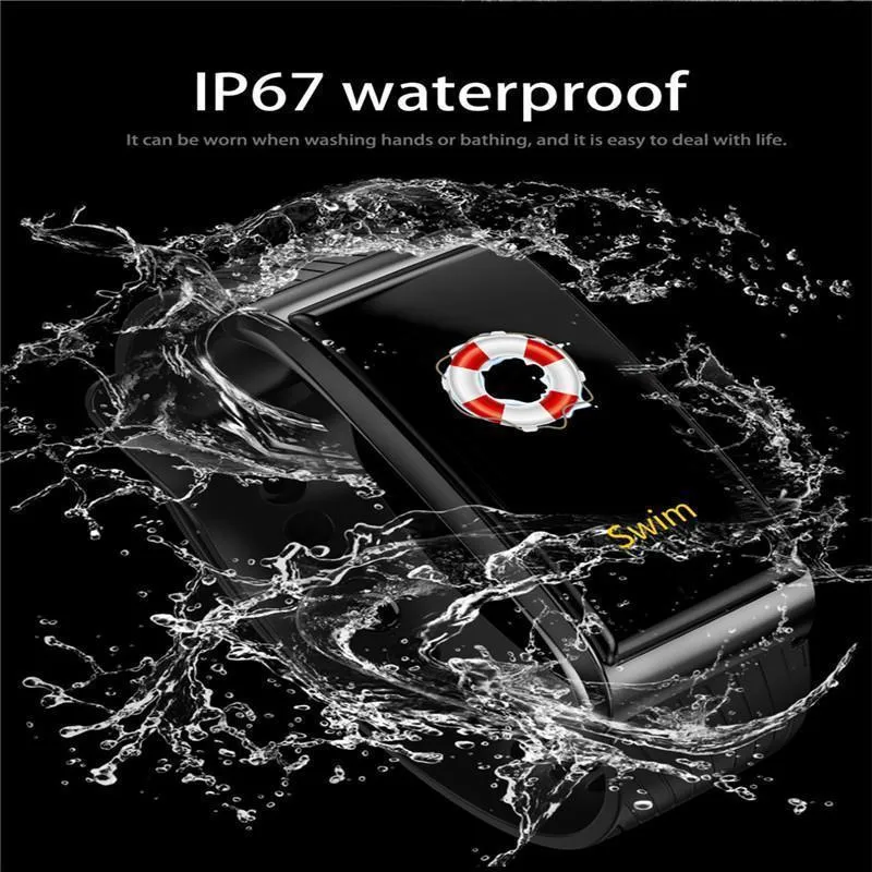 Sports Swim Smart Watch Blood Pressure Heart Rate Monitor GPS for IOS Android Windows