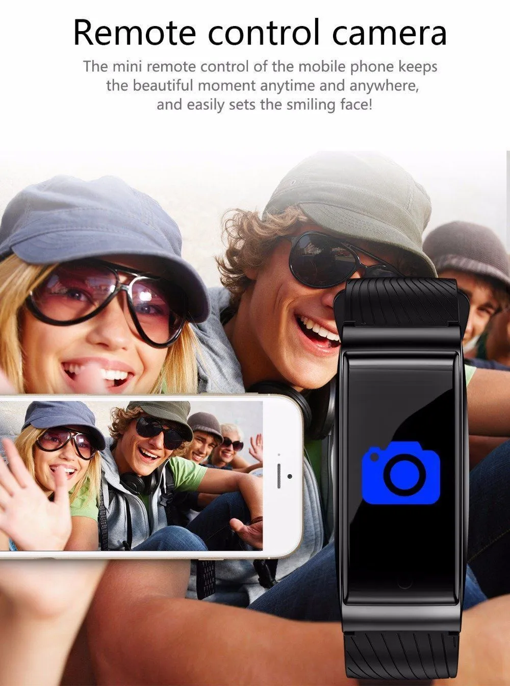 Sports Swim Smart Watch Blood Pressure Heart Rate Monitor GPS for IOS Android Windows