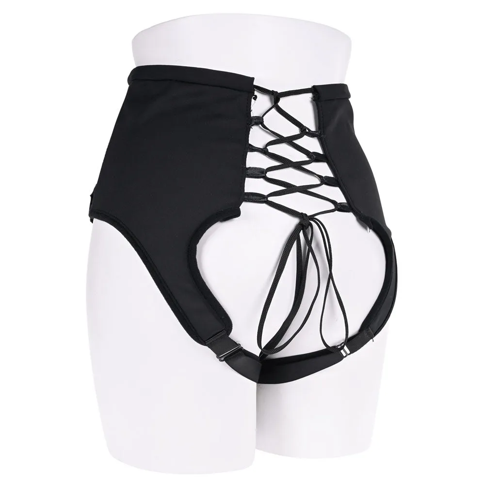 SPORTSHEETS High Waisted Corset Strap On-(ss31006)