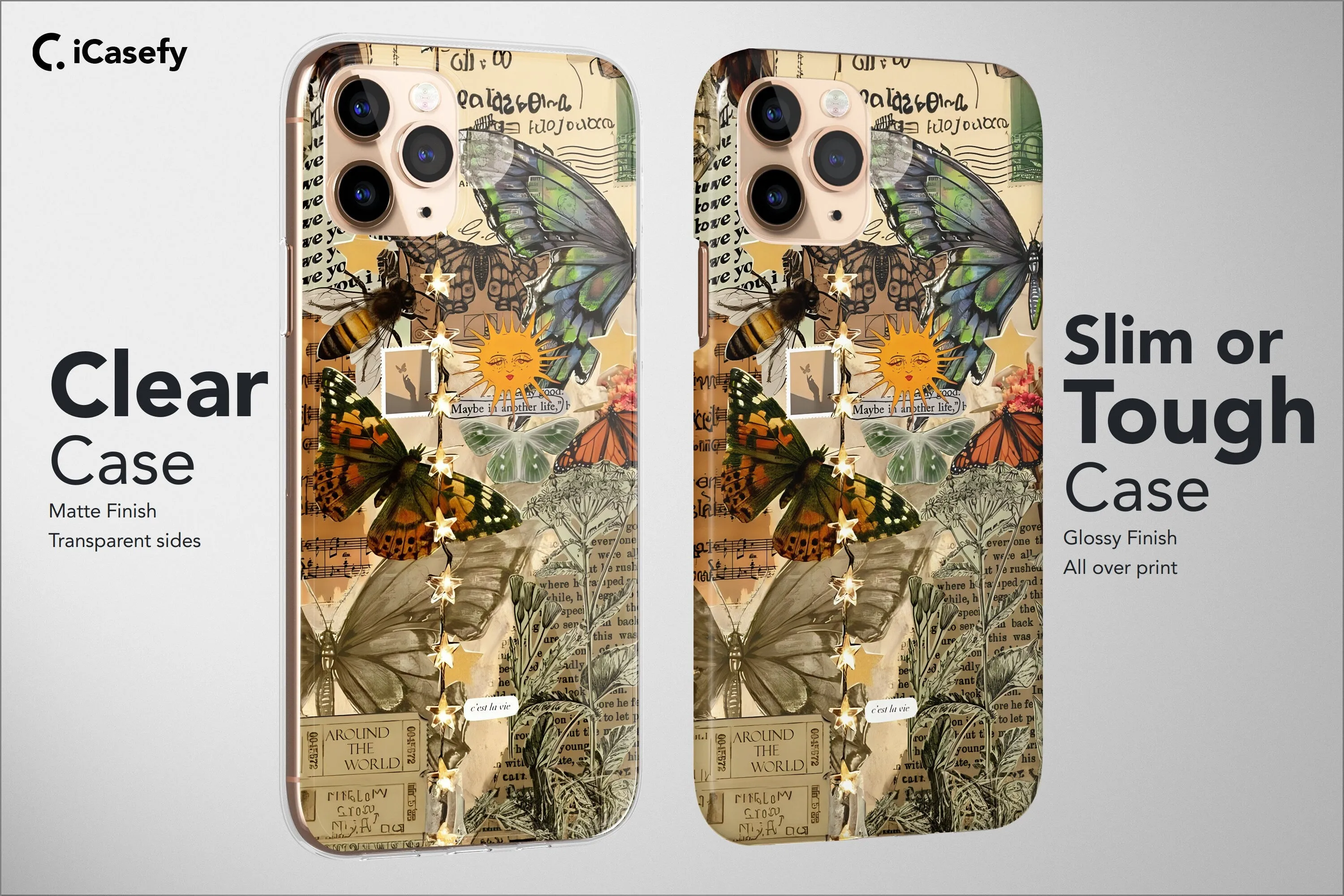 Spring Phone Case Floral Collage Collective Cover