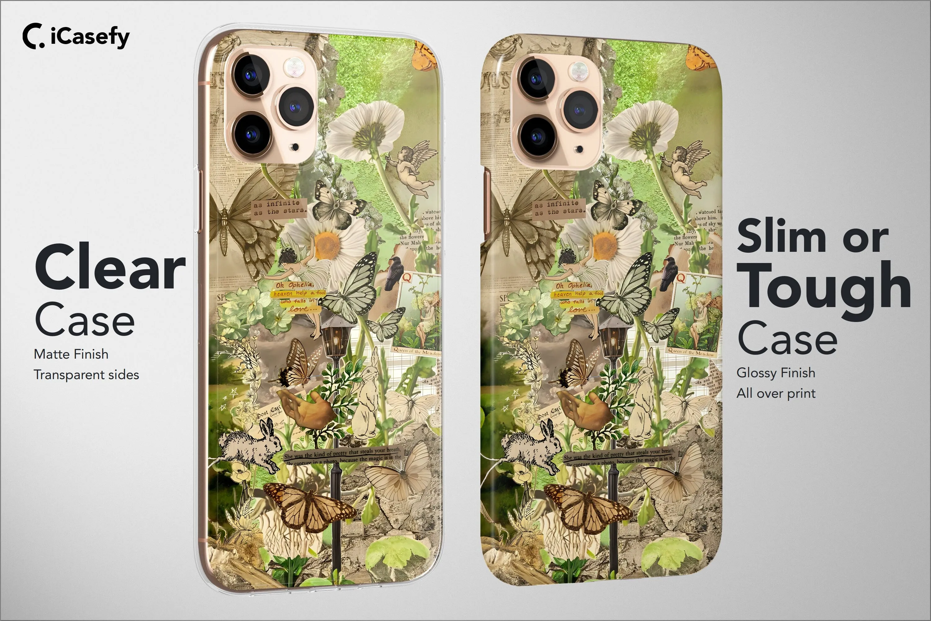 Spring Phone Case Floral Collage Collective Cover