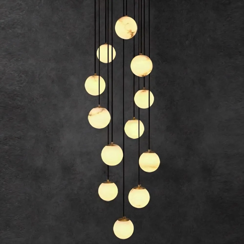 Tama Alabaster Chandelier Light