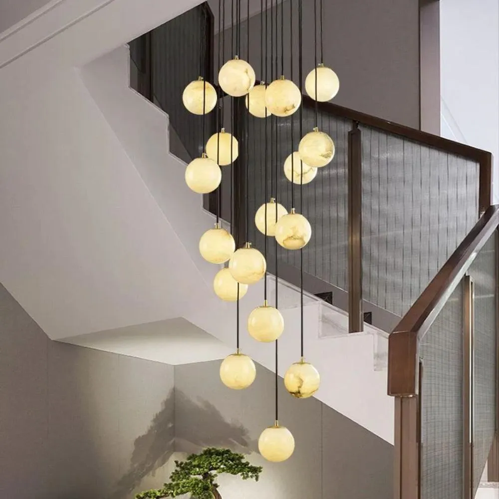 Tama Alabaster Chandelier Light