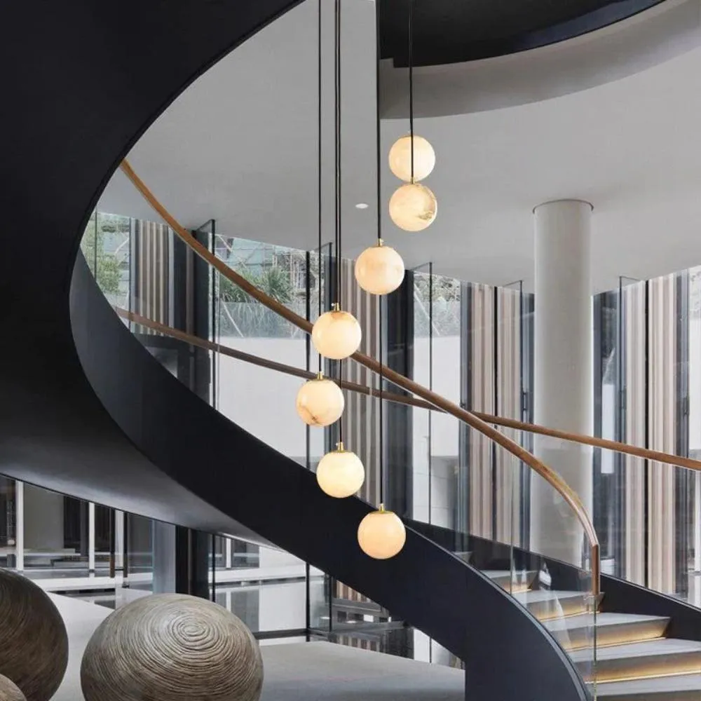 Tama Alabaster Chandelier Light