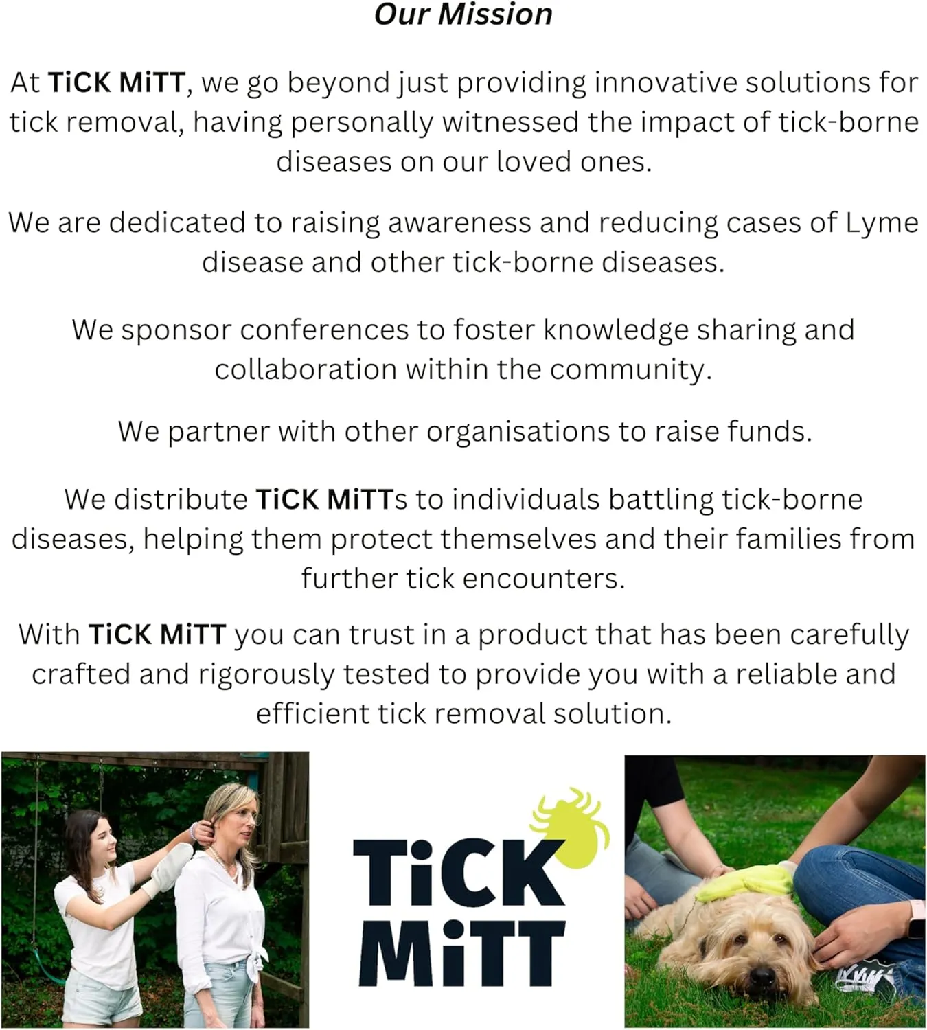 TiCK MiTT, Yellow Tick Defense Glove - Protective Tool for Humans and Pets - Safely Handle Ticks with Ease - Durable, Comfortable, and Easy to Use Tick Management Glove