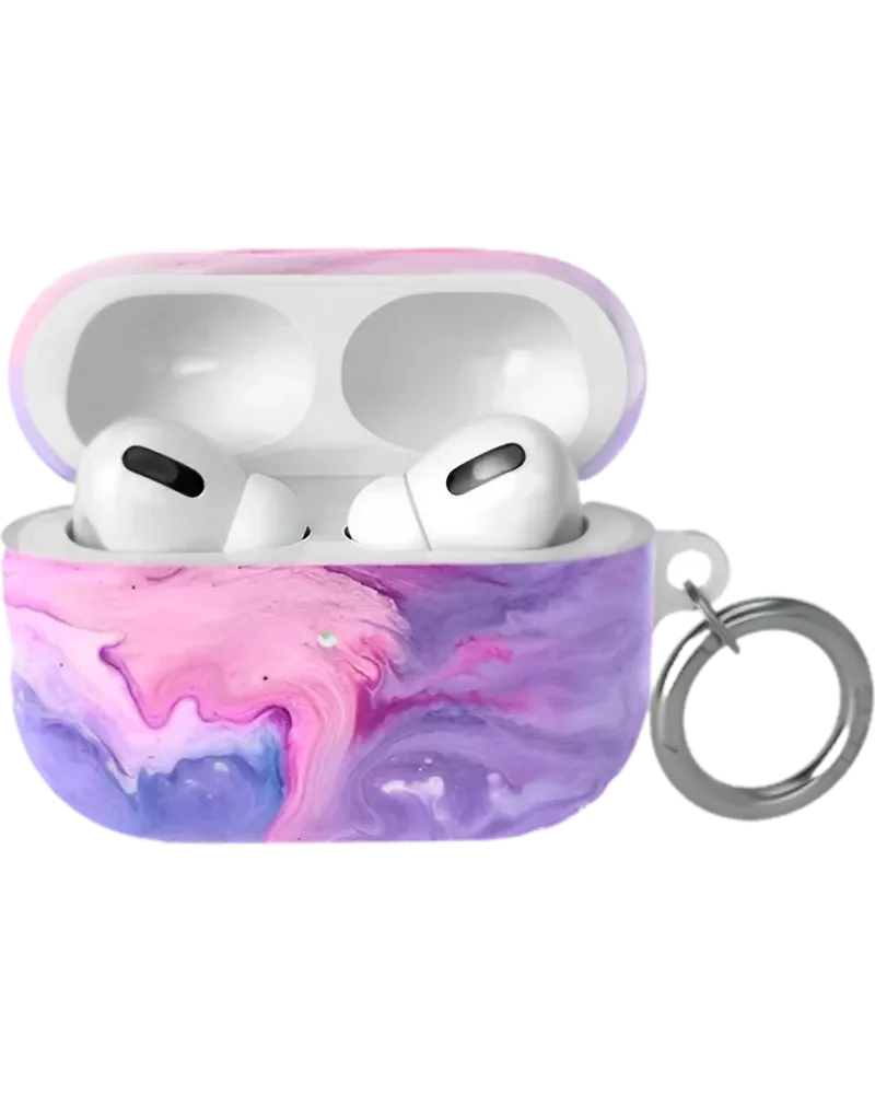 Tie Dying Over You | Purple Marble AirPods Case
