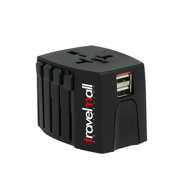 Travelmall Dual USB Worldwide Travel Adaptor Set