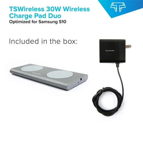 TSWireless 15W Dual Wireless Fast Charging Pad