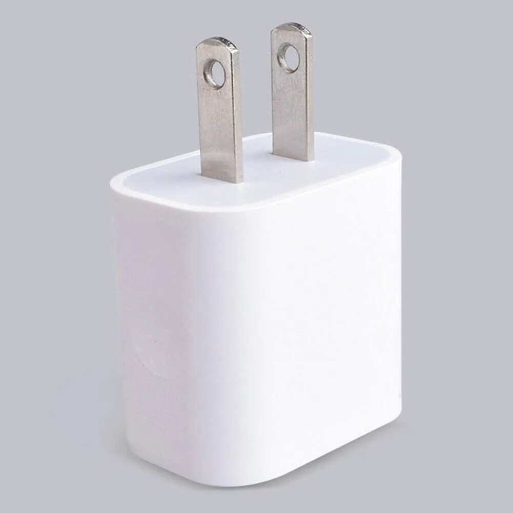 US 3-6 Pcs USB Charger Adapter Dual Port Power Adapter High-Speed Data Sync Wall