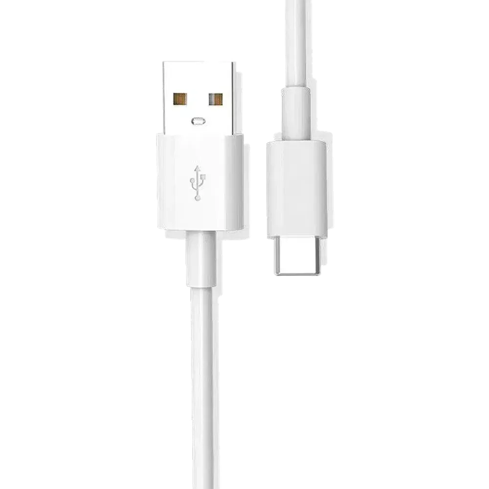 USB to USB-C Power Pod Charging Cord | White Cable