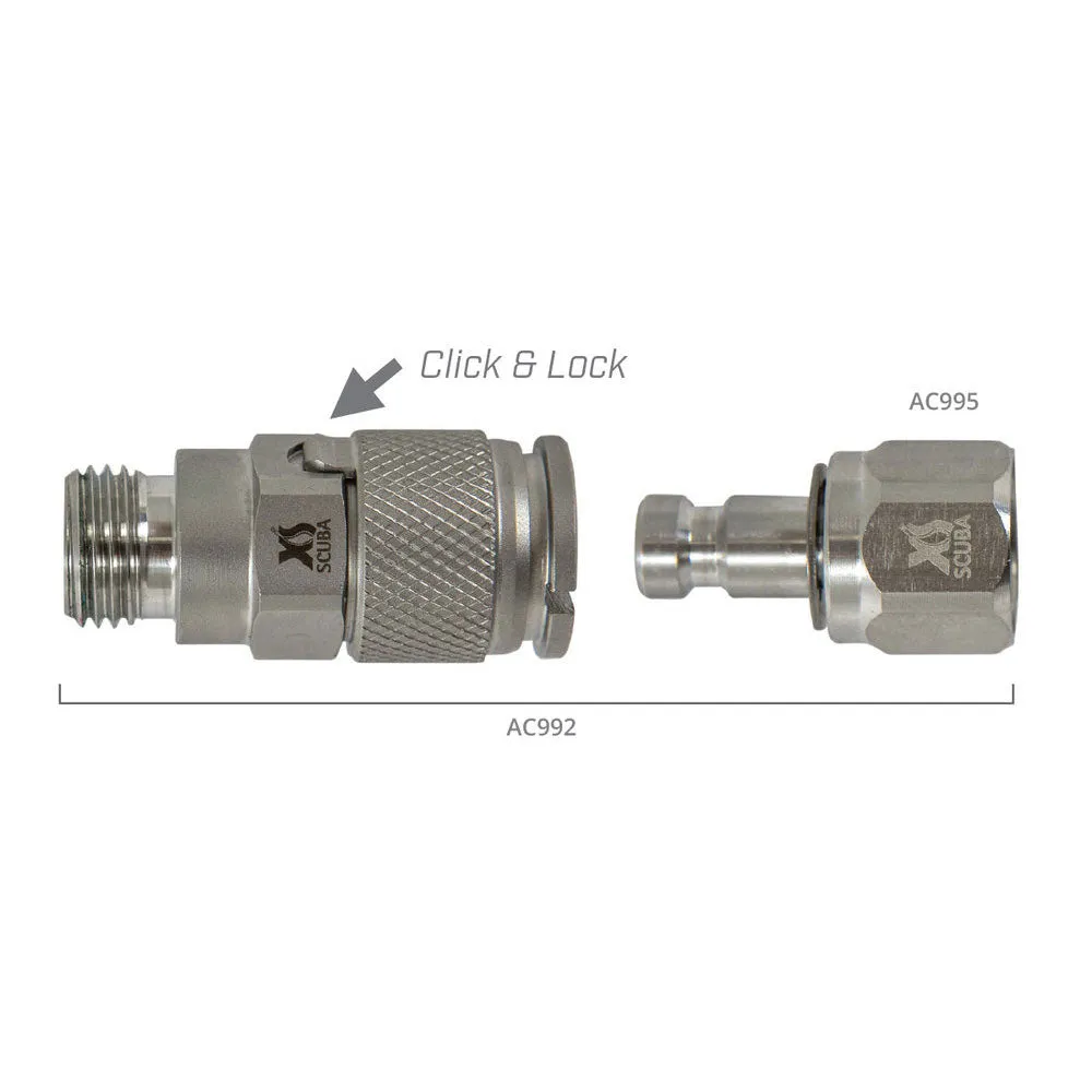 Used XS Scuba Stainless 2nd Stage Quick Disconnect