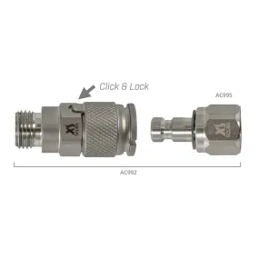 Used XS Scuba Stainless 2nd Stage Quick Disconnect