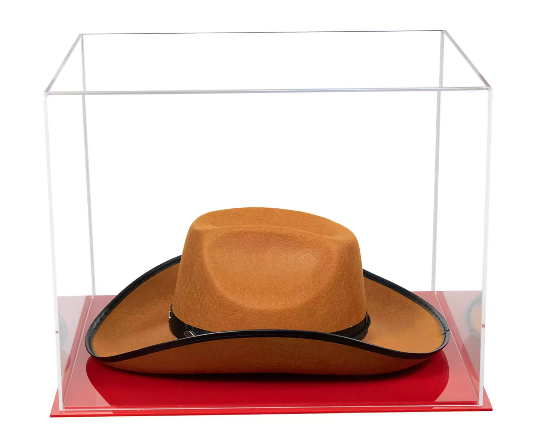 Versatile Acrylic Display Cases with Double Sheet Base with Clear Case
