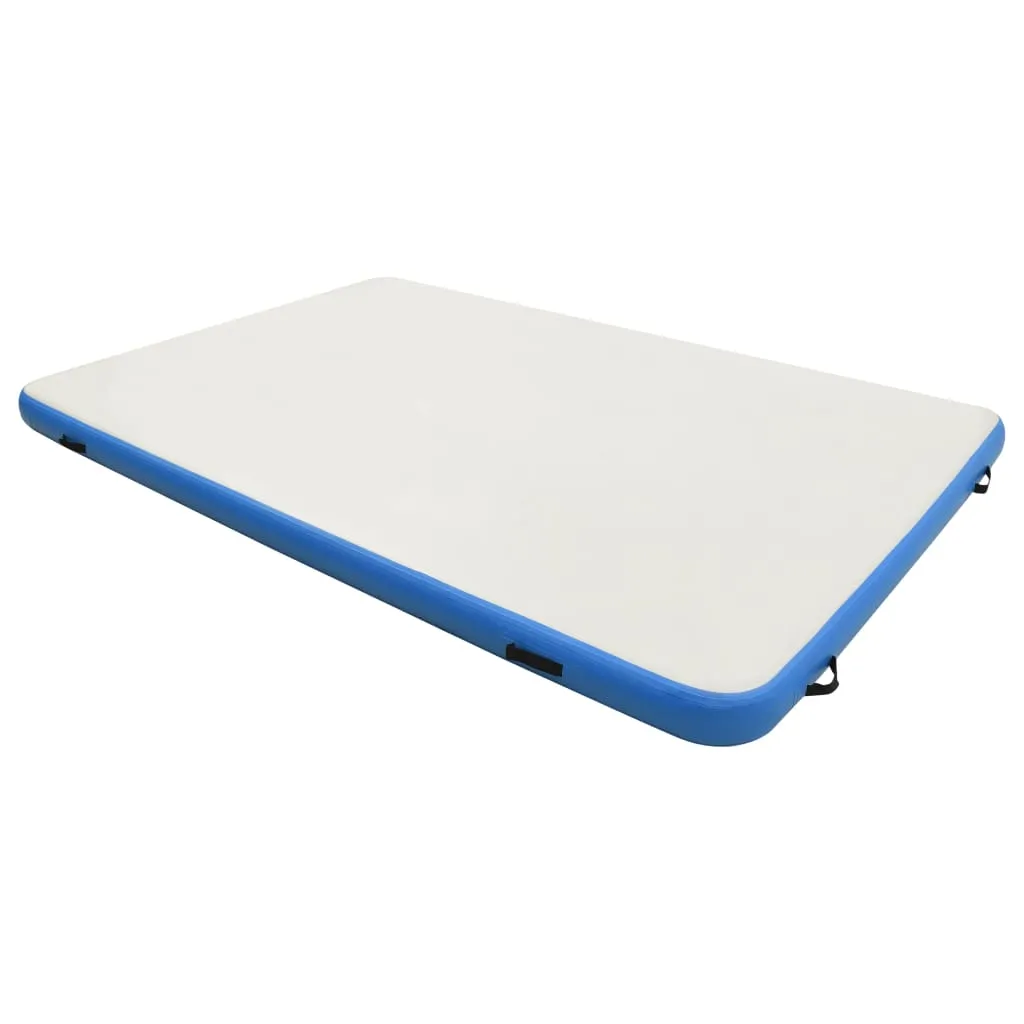 vidaXL Inflatable Floating Deck Blue and White 300x150x15 cm