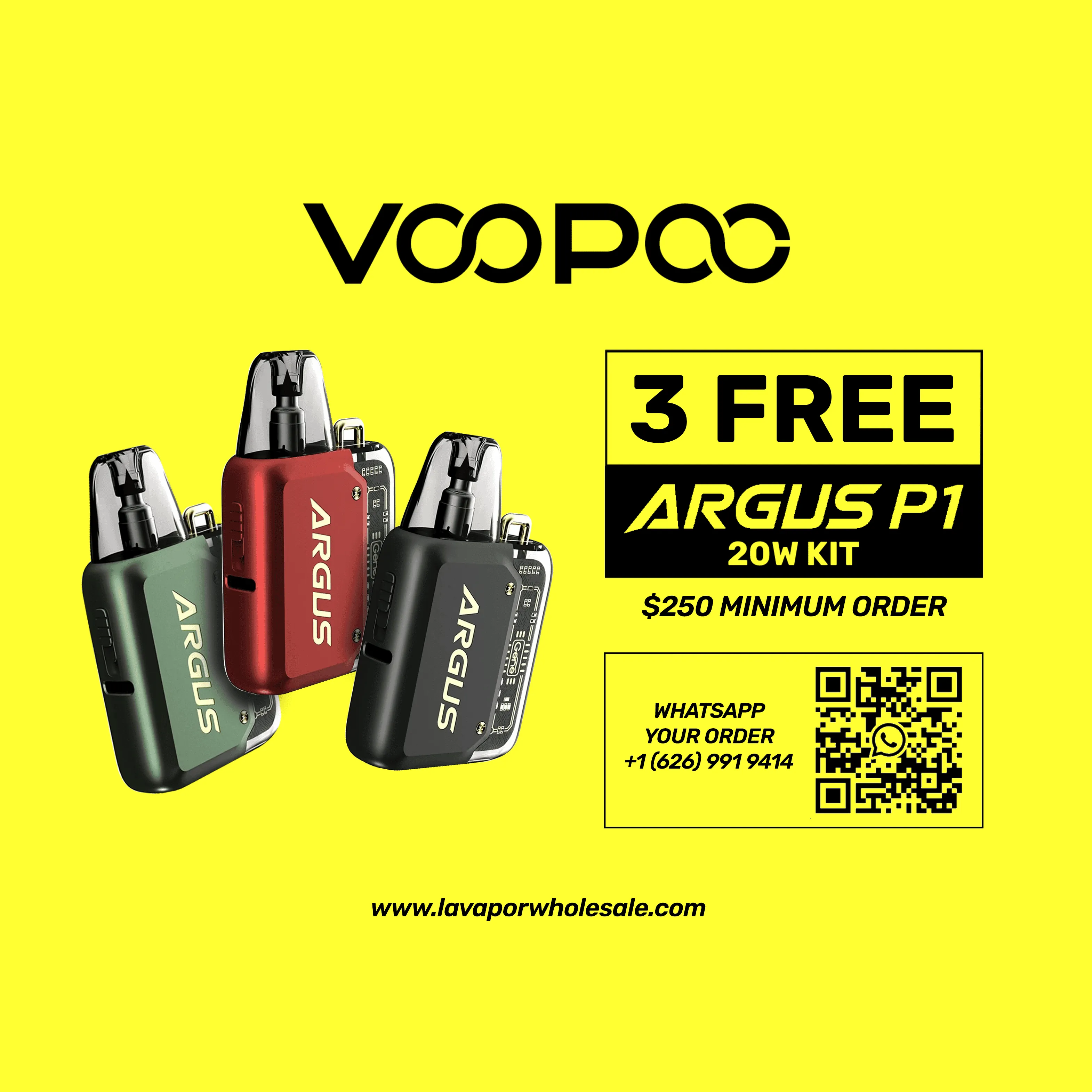 VOOPOO Argus P1 Pod System Kit (3 FREE PROMO)