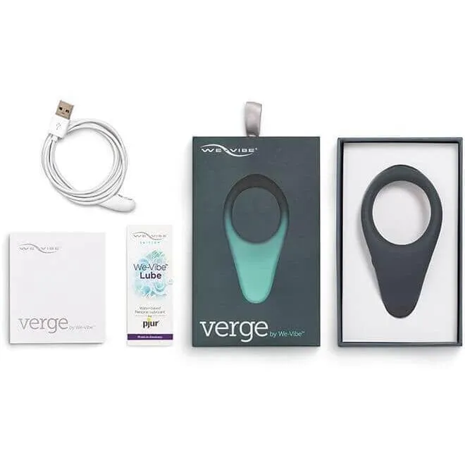 We-Vibe Verge Powerful Penis Ring Vibrator with Perineum Stimulator & We-Connect App
