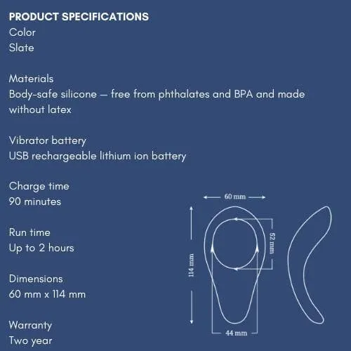 We-Vibe Verge Powerful Penis Ring Vibrator with Perineum Stimulator & We-Connect App