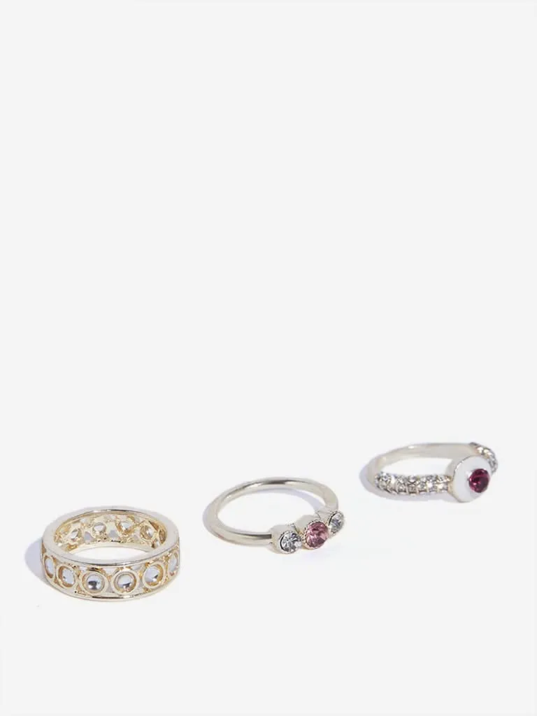Westside Accessories Gold Circular Ring