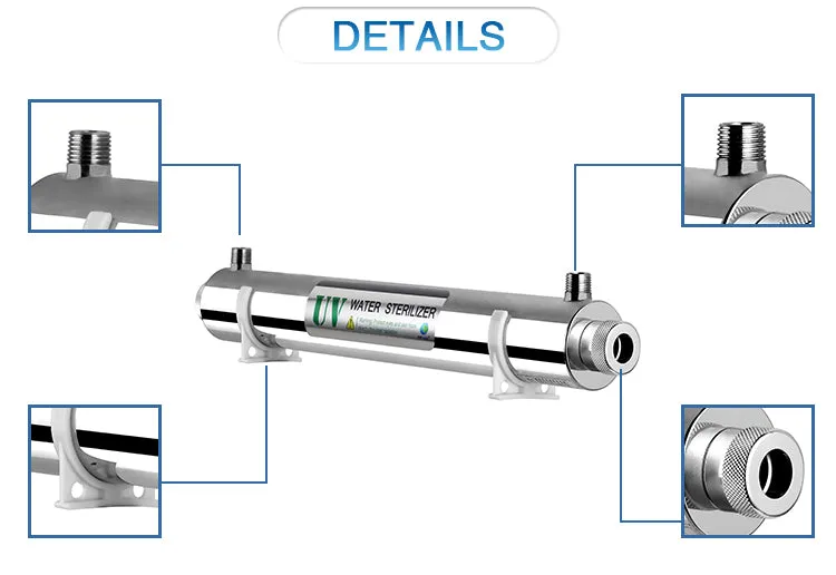 Whole House UV Systems for Medium House 2 Bathrooms:  55W UV