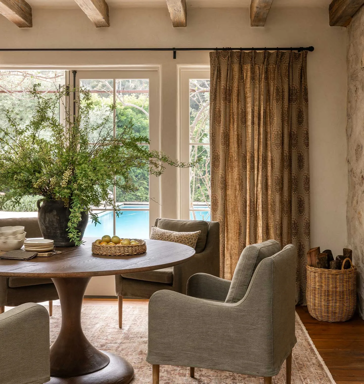 Winfleur Saffron Curtain Panel