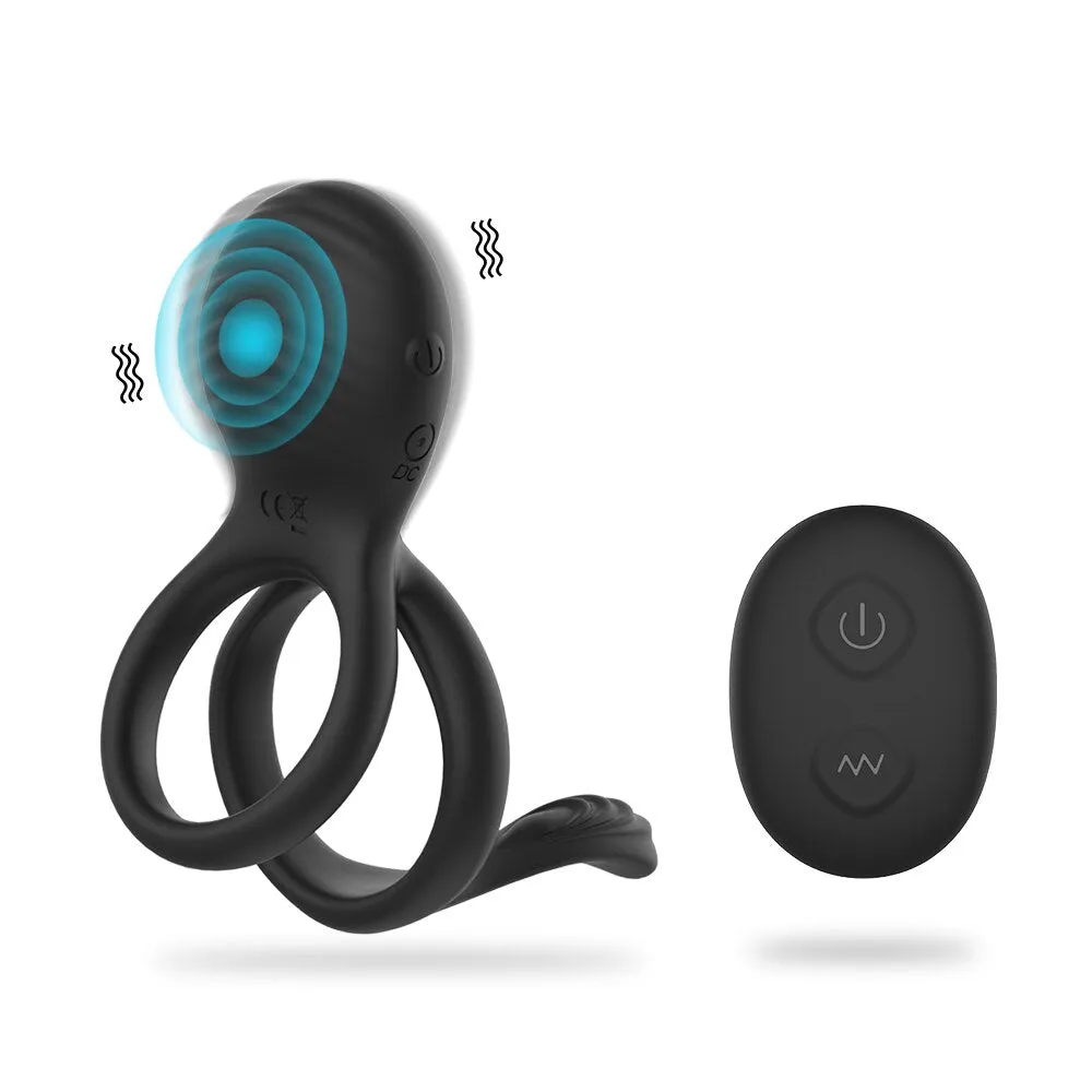 Wireless Remote Control Cockring Vibrator Clitoris Stimulation Sleeve for Penis Ring Male Cock Rings